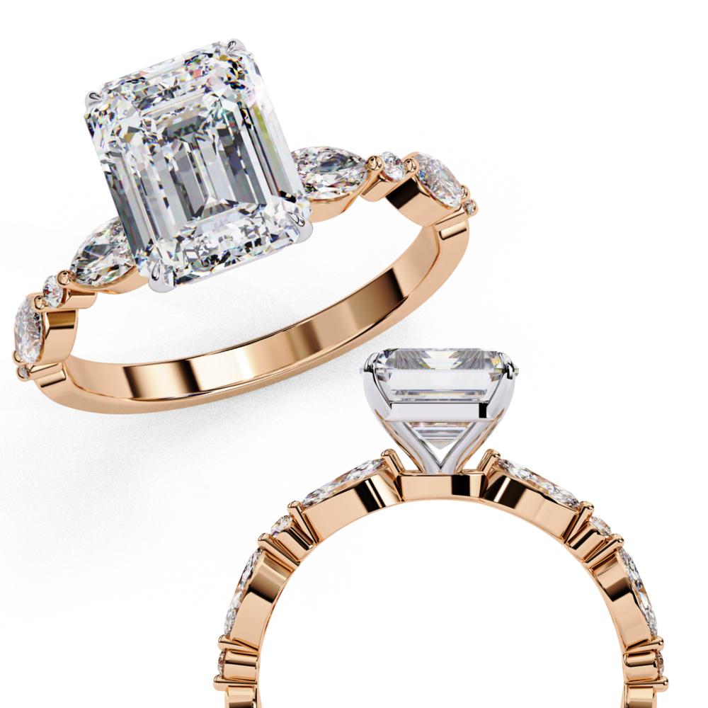 Celestia EMERALD & MARQUISE RING - Image 5