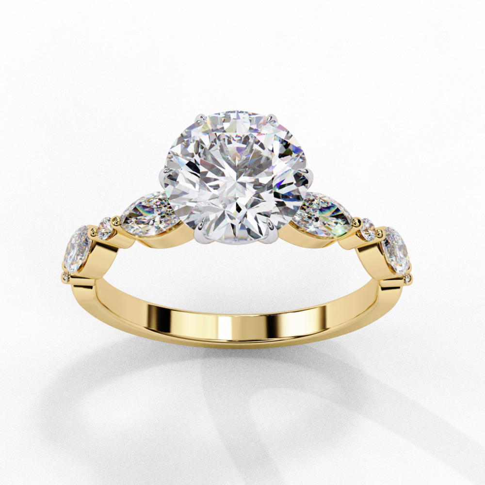 Anastassia MARQUISE & ROUND RING - Image 3