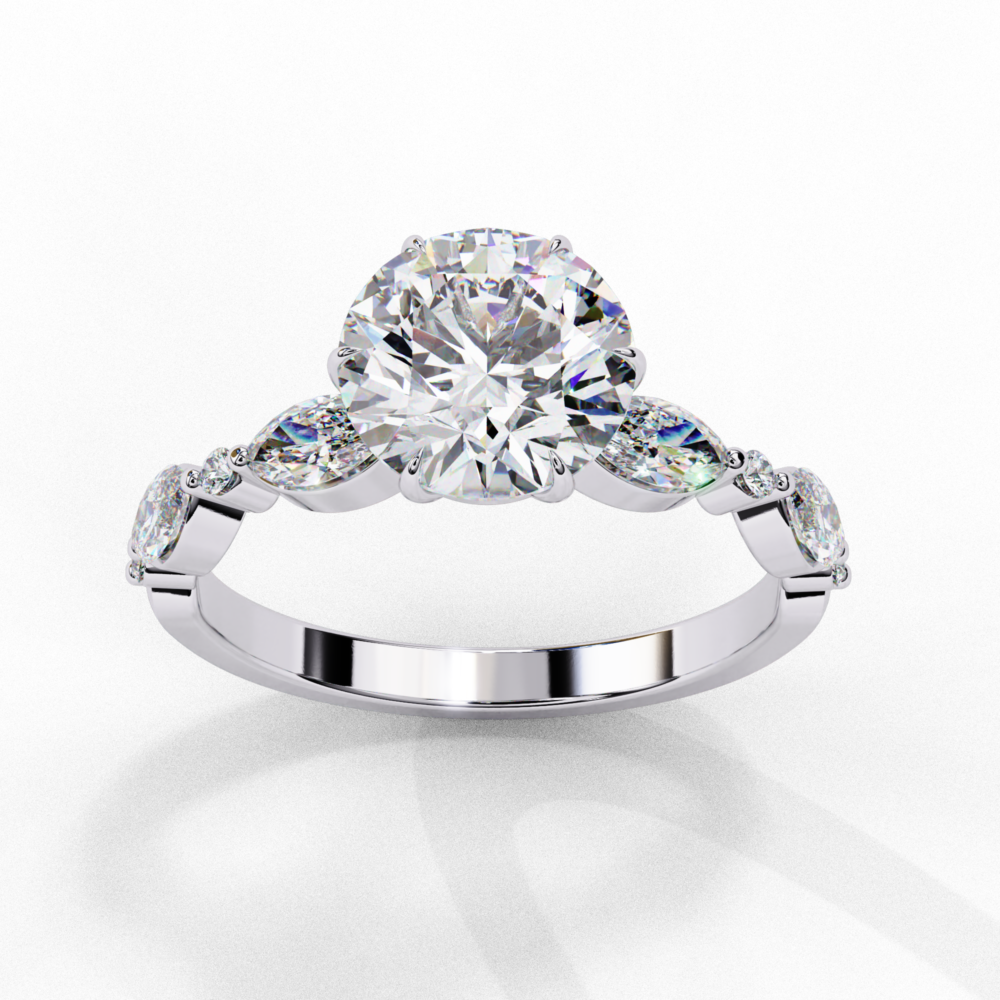 Anastassia MARQUISE & ROUND RING - Image 4