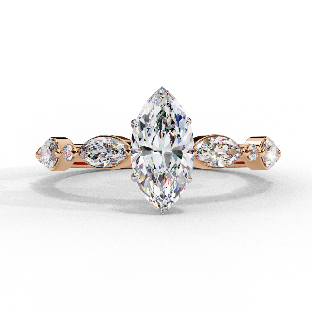 Yulan MARQUISE & ROUND RING - Image 6