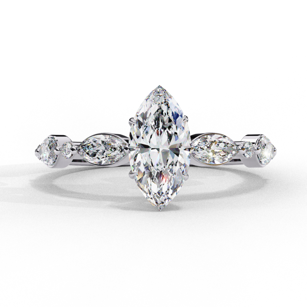 Yulan MARQUISE & ROUND RING - Image 7