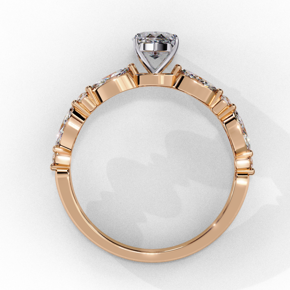Yulan MARQUISE & ROUND RING - Image 8
