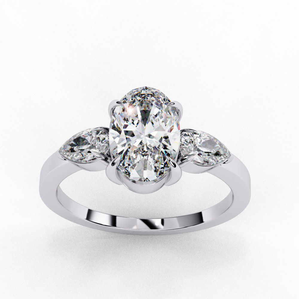 Giovanna OVAL & PEAR RING - Image 4