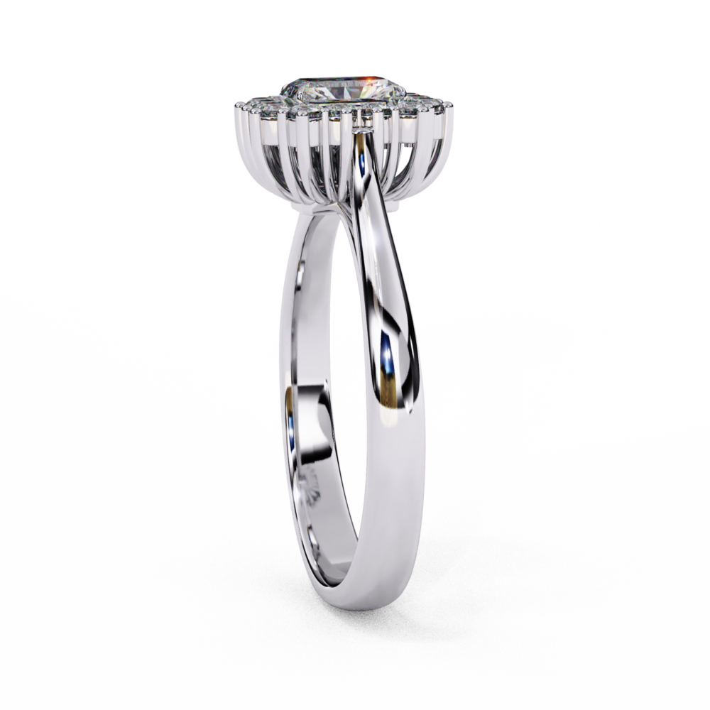 Kensington EMERALD & ROUND RING - Image 3