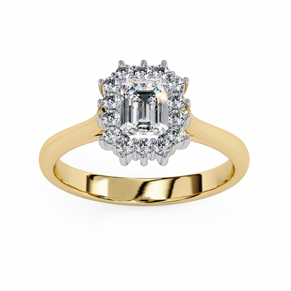 Kensington EMERALD & ROUND RING - Image 6