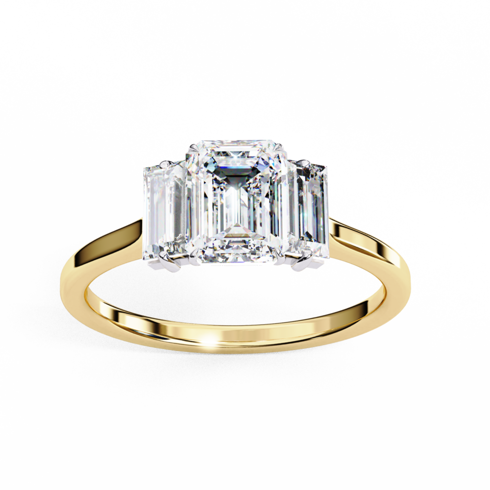 Astoria EMRALD & BAGUETTE RING - Image 5