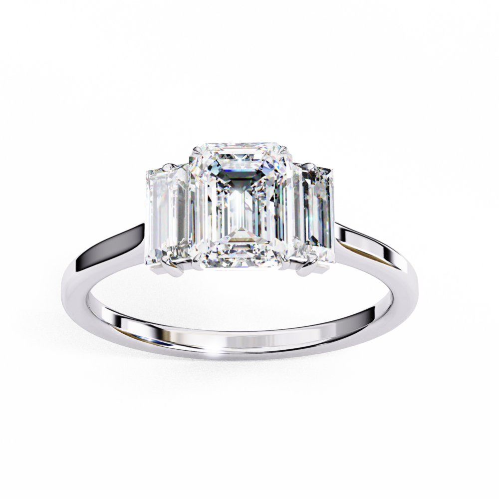 Astoria EMRALD & BAGUETTE RING - Image 6