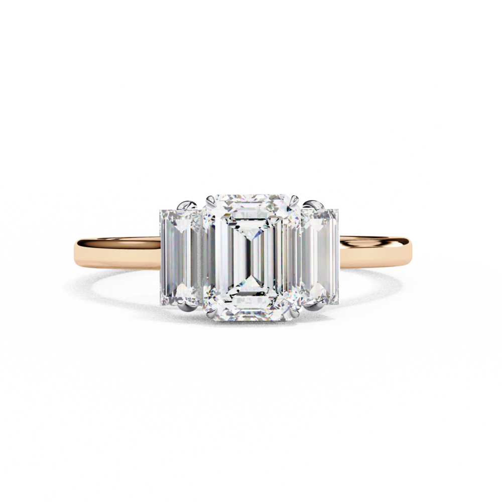 Astoria EMRALD & BAGUETTE RING - Image 8