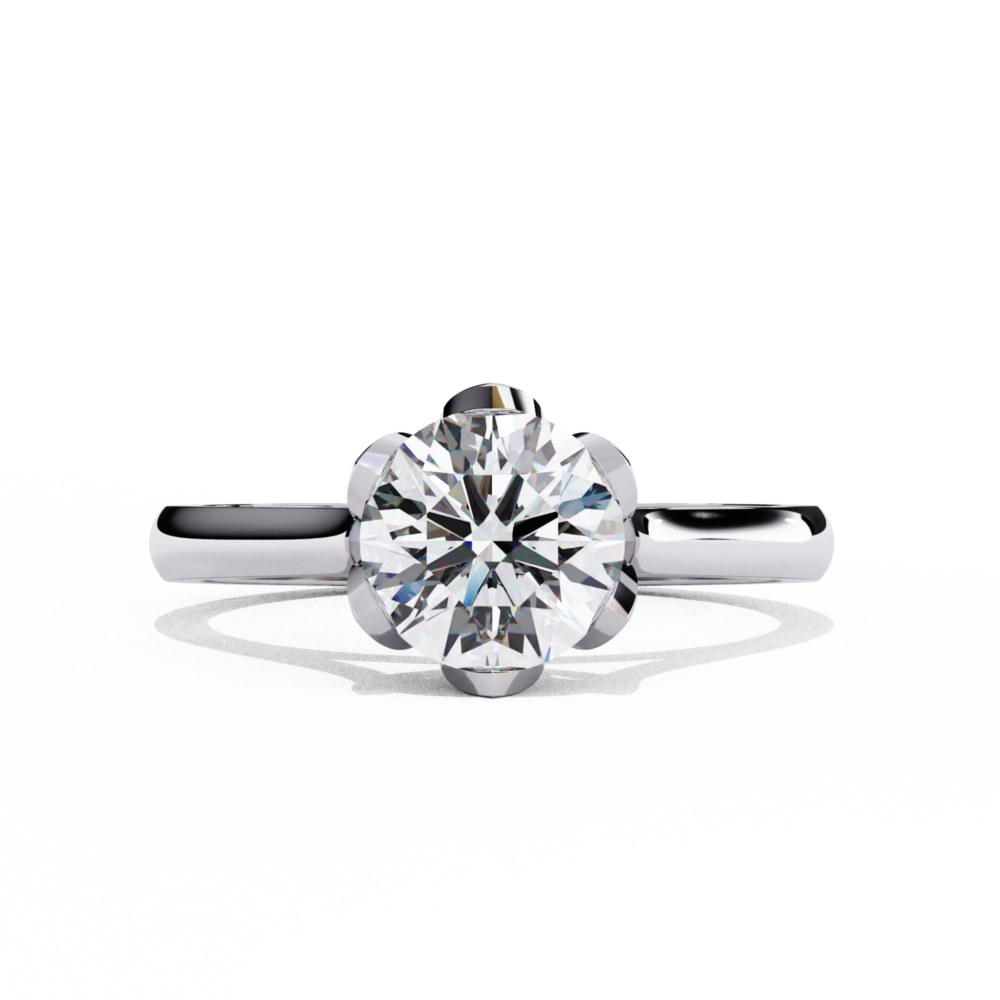 Anastassia ROUND SOLITAIRE RING - Image 5