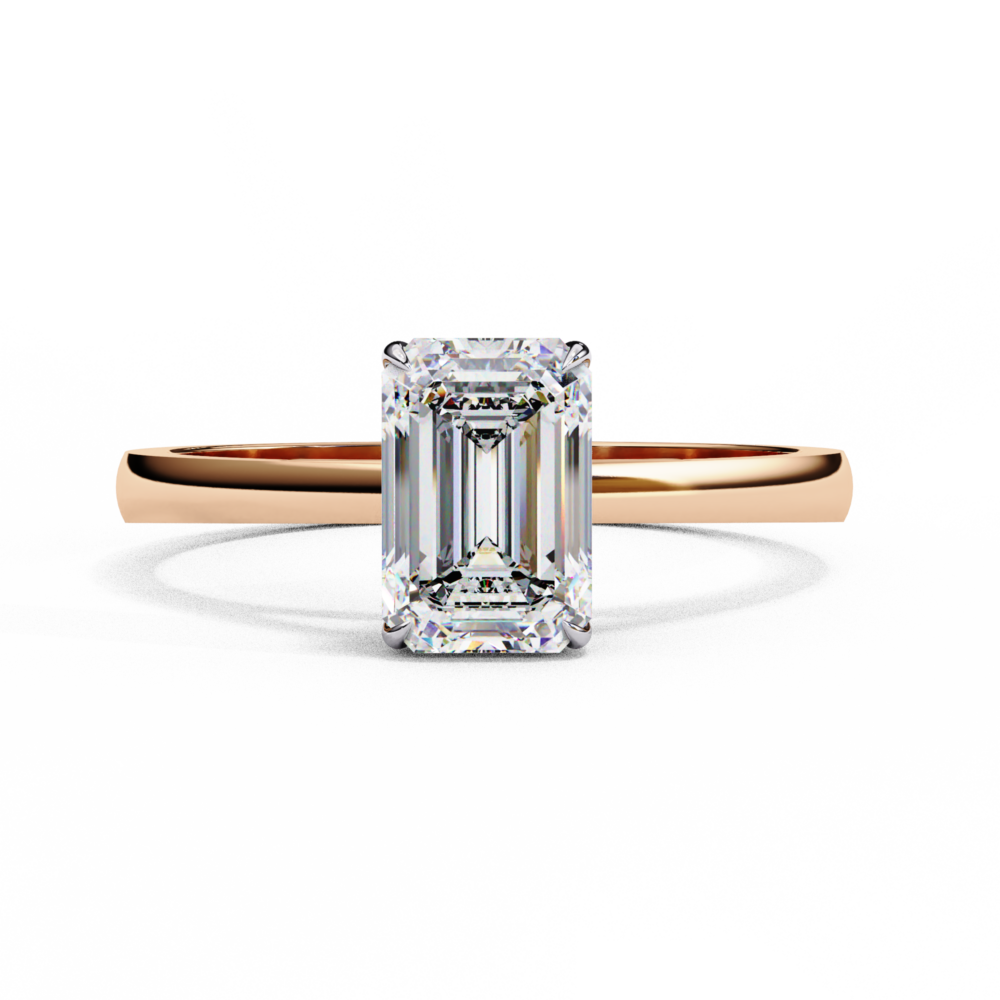 Wellington EMERALD SOLITAIRE RING - Image 5