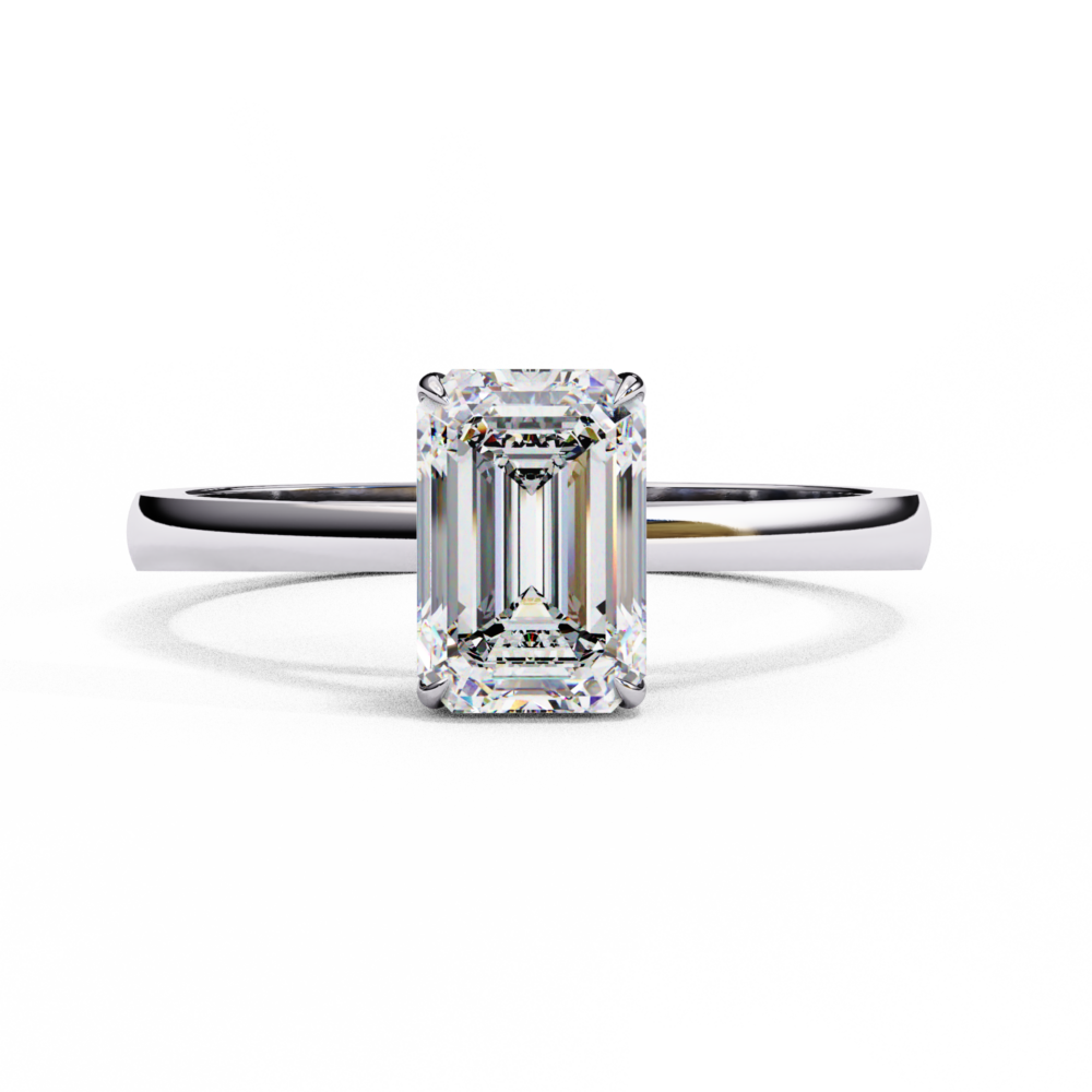 Wellington EMERALD SOLITAIRE RING - Image 6