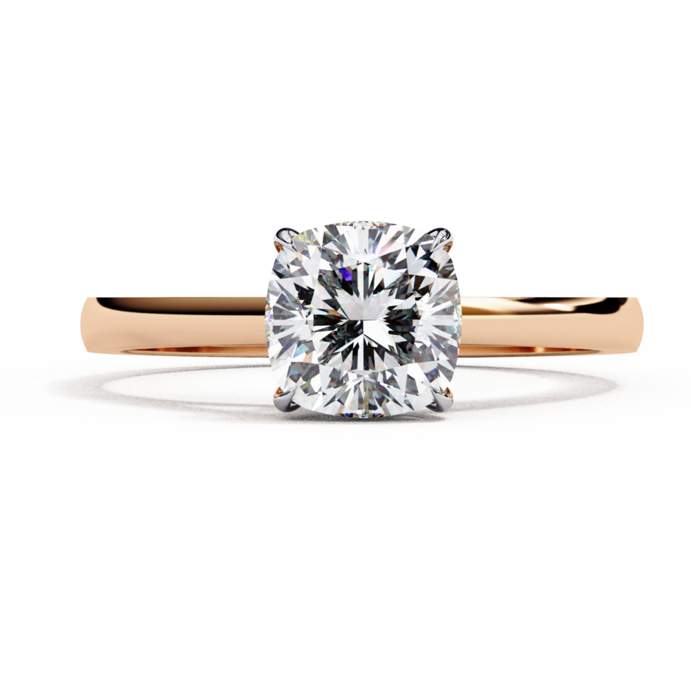 Isabeau CUSHION SOLITAIRE RING - Image 3