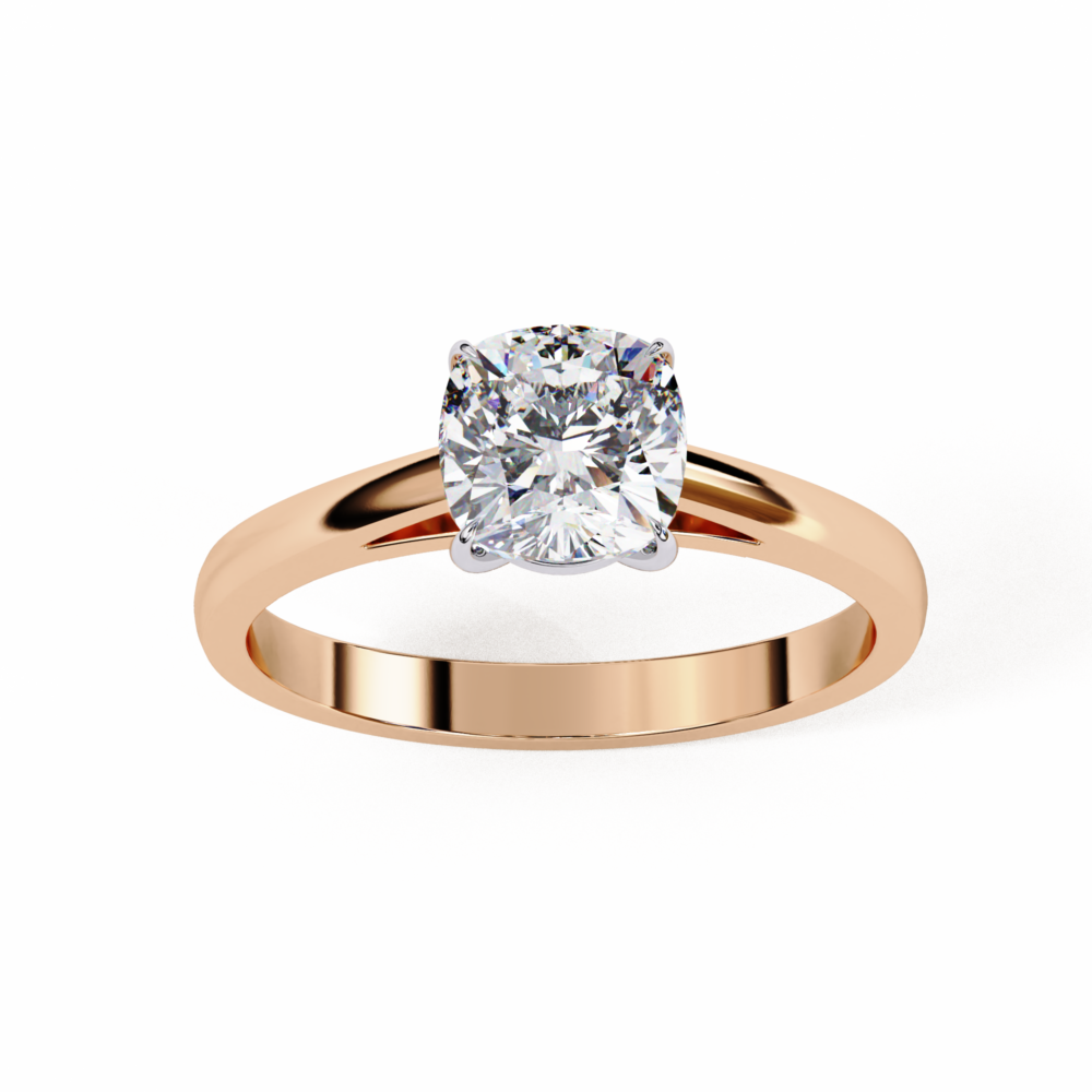 Isabeau CUSHION SOLITAIRE RING - Image 5