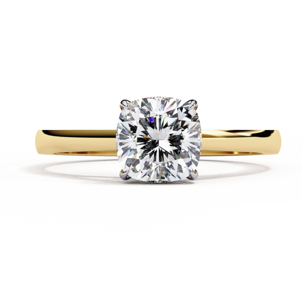 Isabeau CUSHION SOLITAIRE RING - Image 6