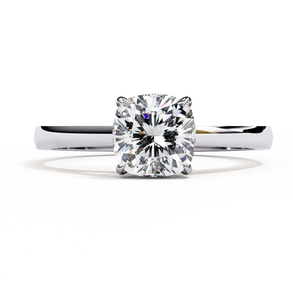 Isabeau CUSHION SOLITAIRE RING - Image 7