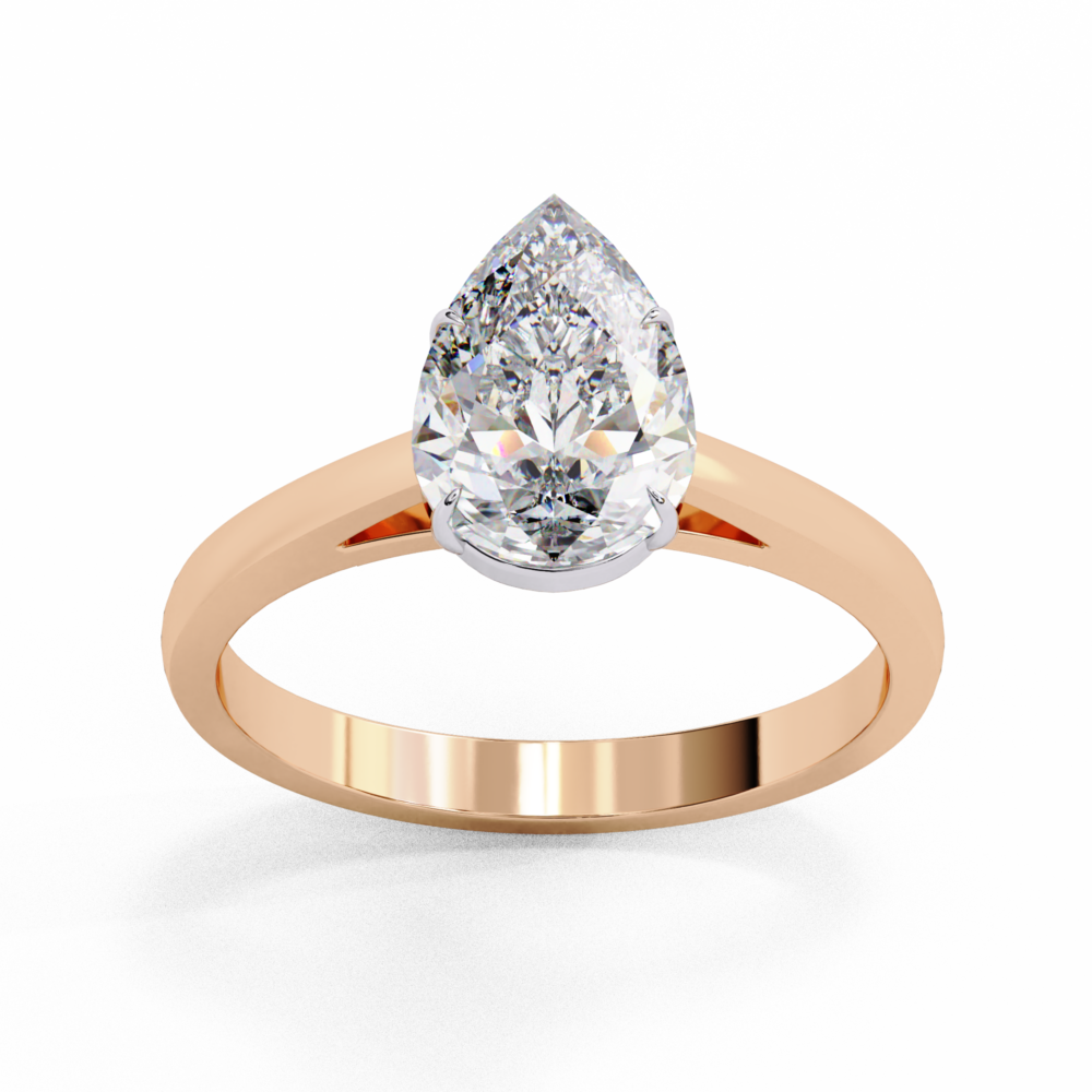 Vanderbilt PEAR SOLITAIRE RING - Image 4