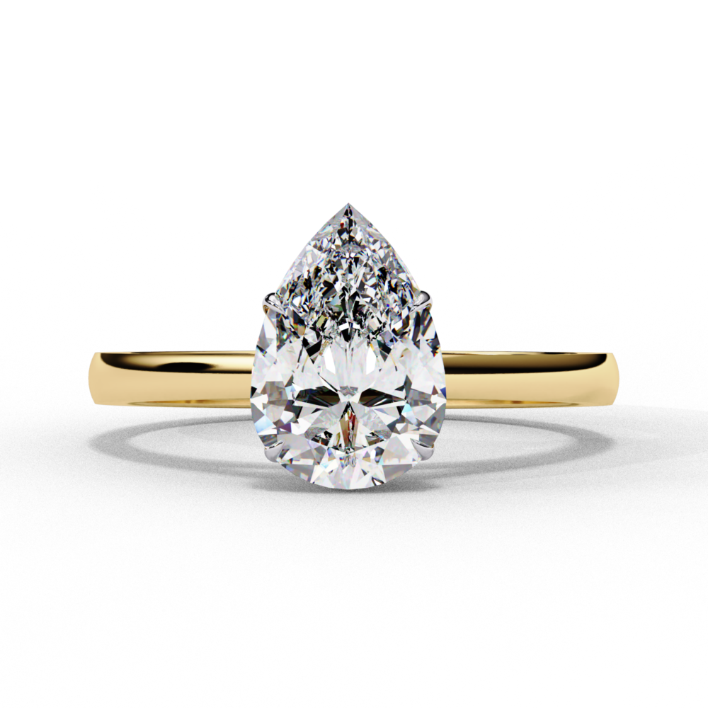 Vanderbilt PEAR SOLITAIRE RING - Image 5