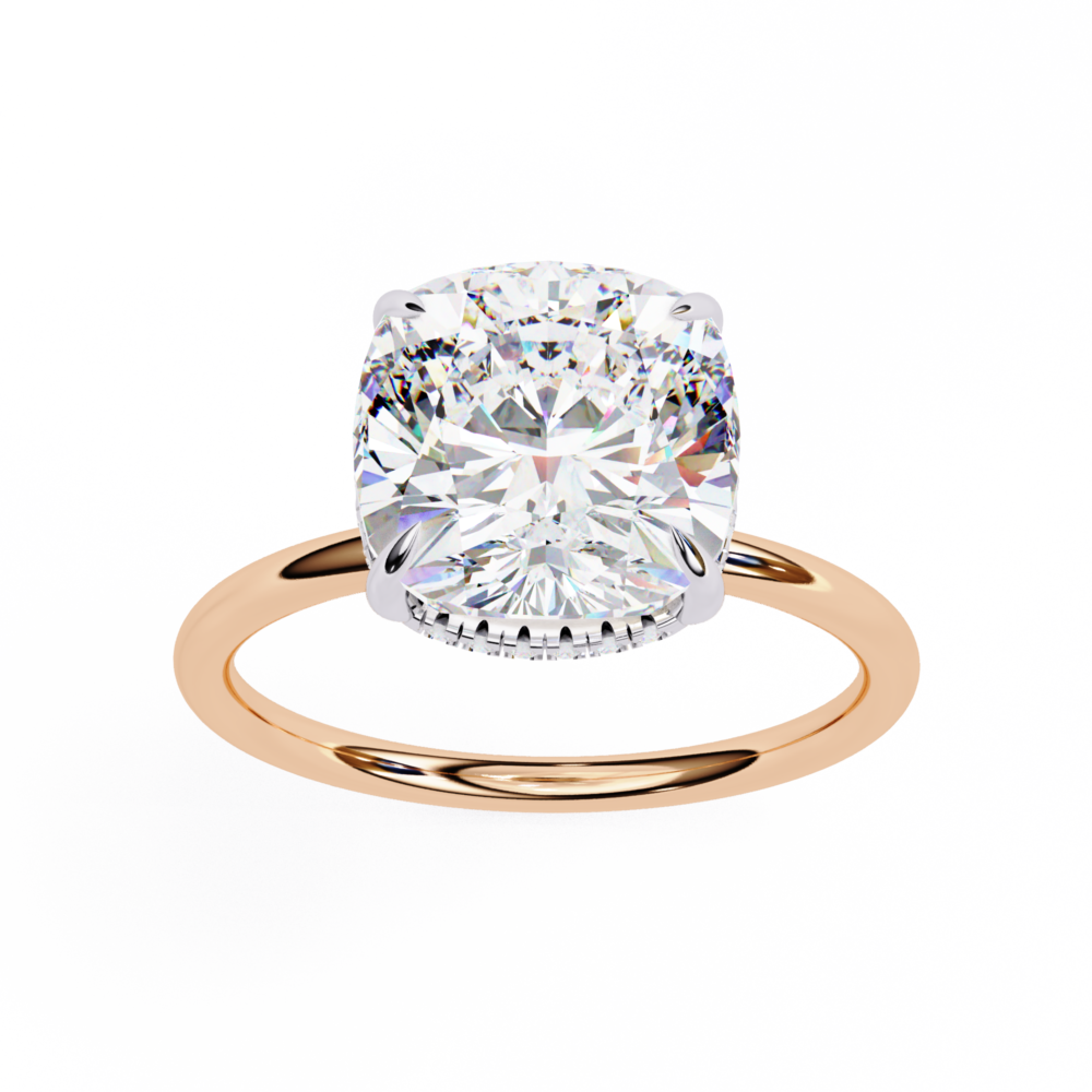Chenglei CUSHION SOLITAIRE RING - Image 4