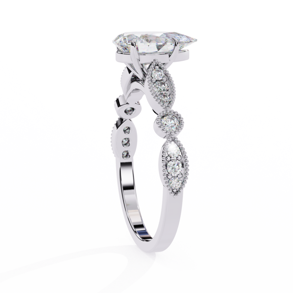 Montclair PEAR & ROUND RING - Image 7