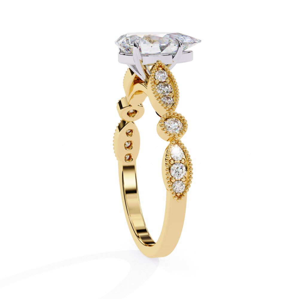 Montclair PEAR & ROUND RING - Image 8