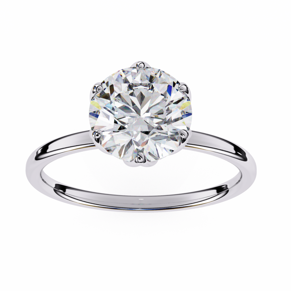 Sterling ROUND SOLITAIRE RING - Image 3