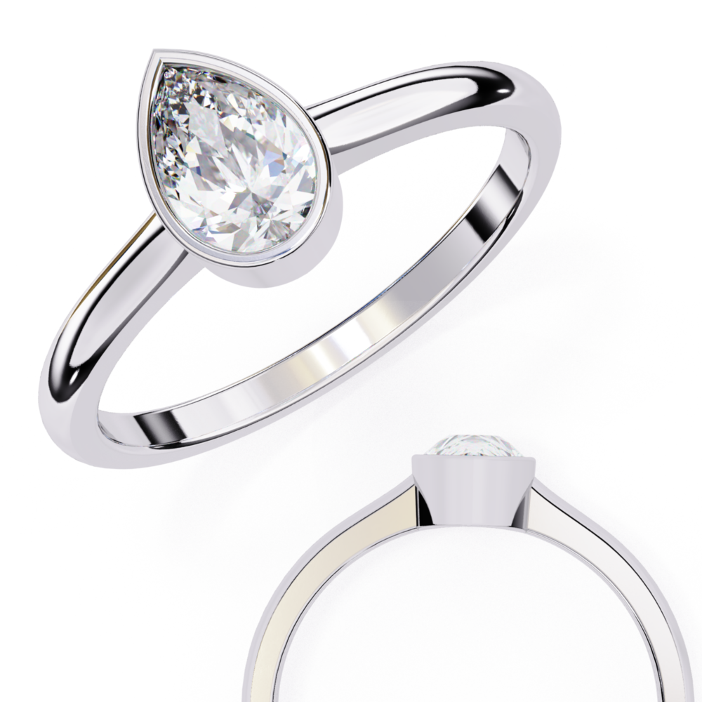 Serafina PEAR SOLITAIRE RING - Image 5