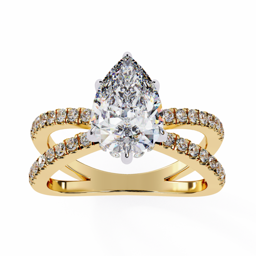 Reginalda PEAR & ROUND RING - Image 3