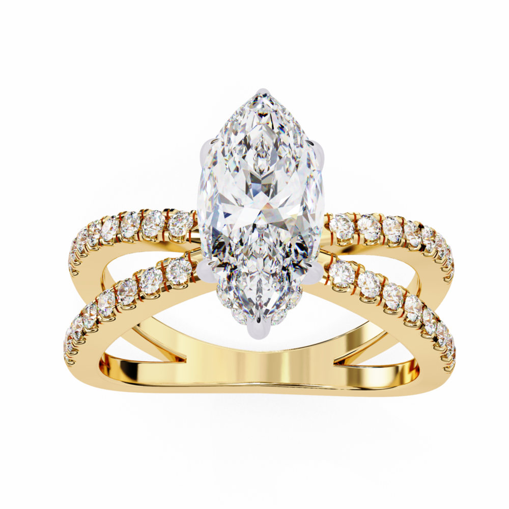 Sterling MARQUISE & ROUND RING - Image 4