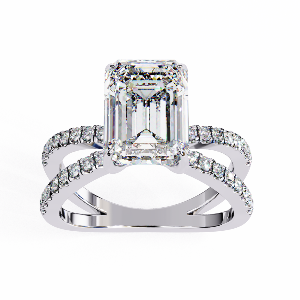 Clarendon EMERALD & ROUND RING - Image 4