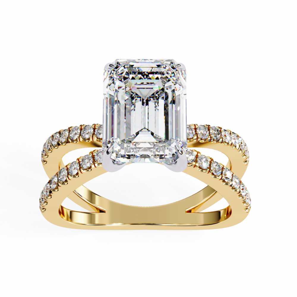 Clarendon EMERALD & ROUND RING - Image 5
