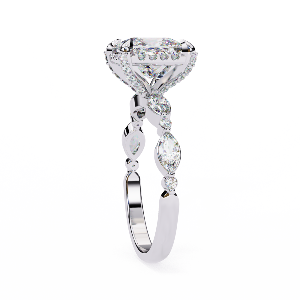 Vanderbilt PRINCESS & ROUNDA & MARQUISE RING - Image 8
