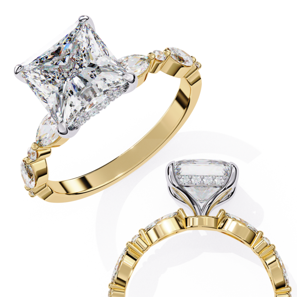 Aetheria PRINCES & MARQUISE & ROUND RING - Image 4