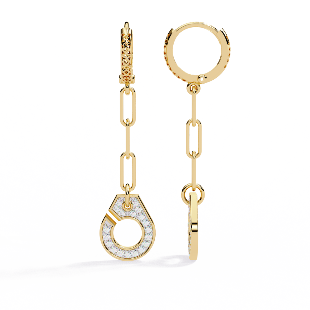 Huanghe Lian Round EARRING - Image 3