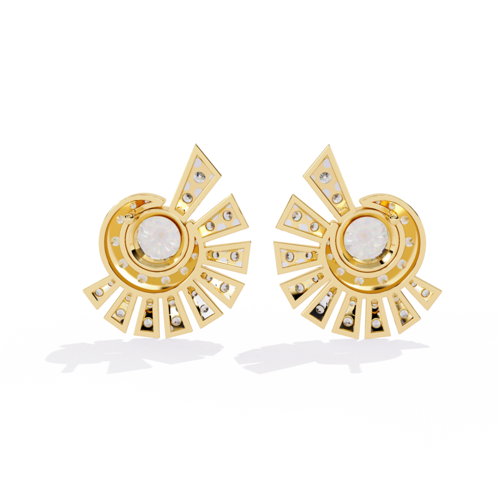 Imperial Dazzle Round EARRING - Image 6