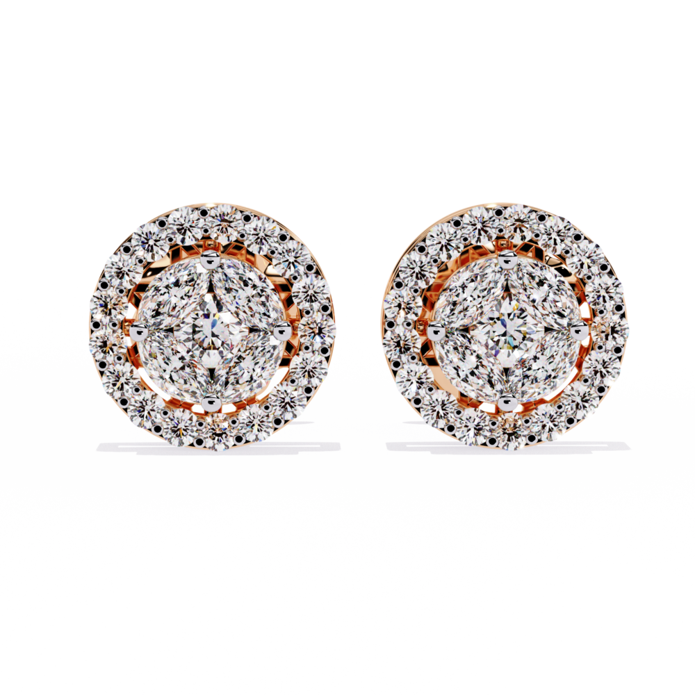 Yinghua Round Marquise Round EARRING - Image 7