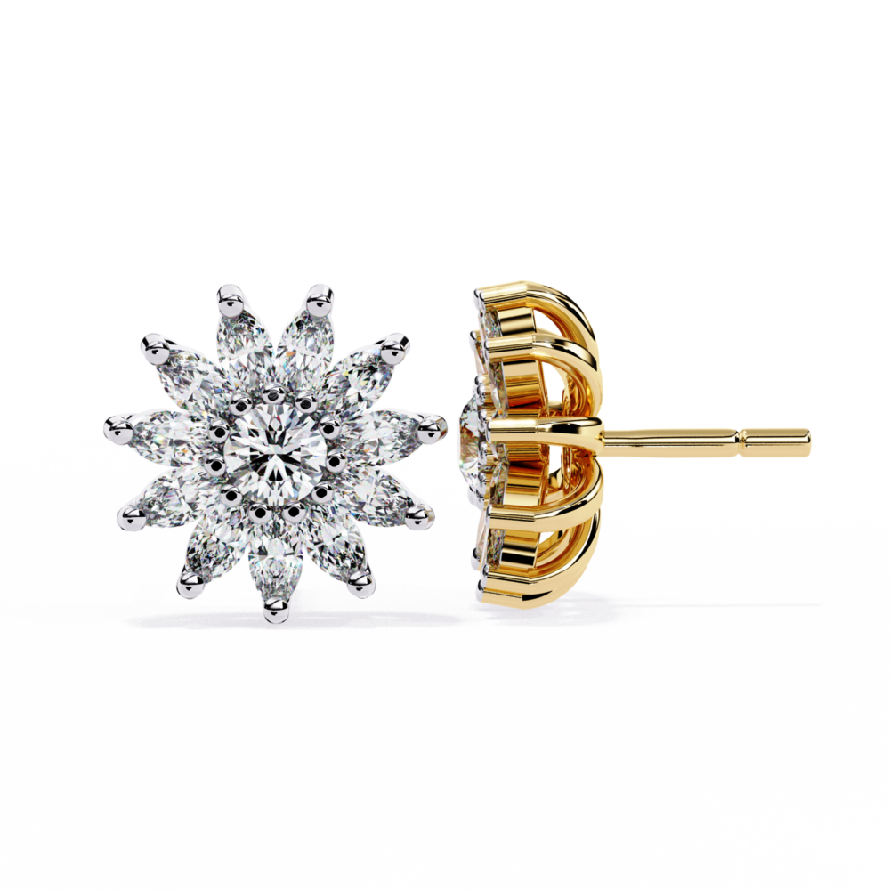 Selene Marquise Round EARRING - Image 3