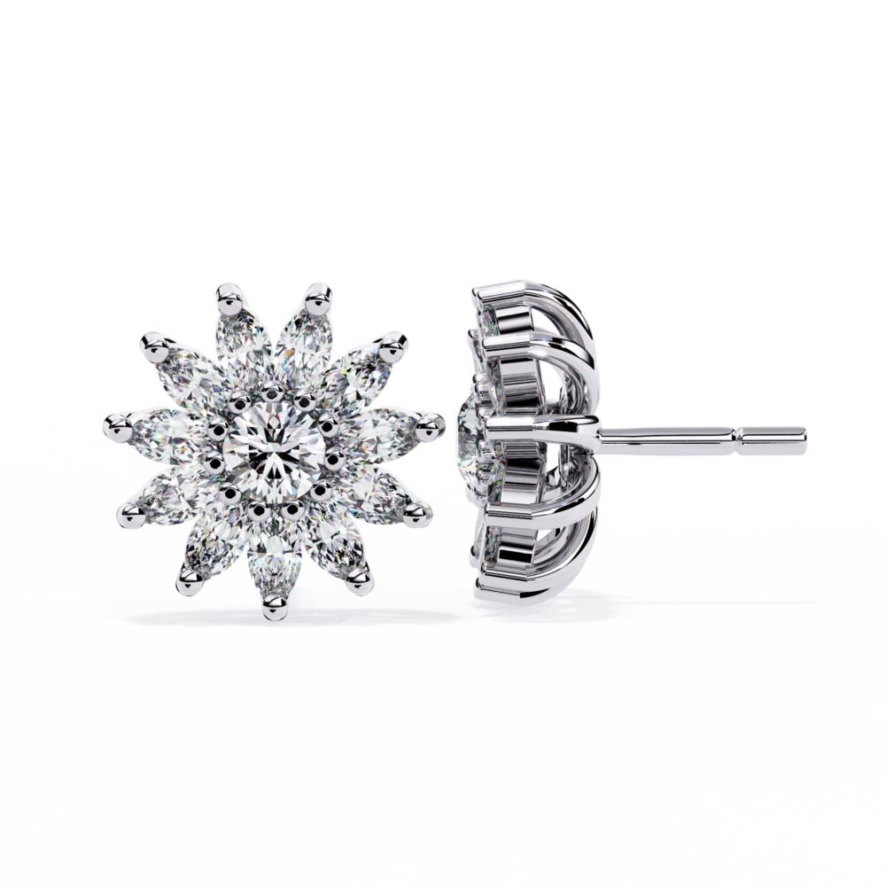 Selene Marquise Round EARRING - Image 5