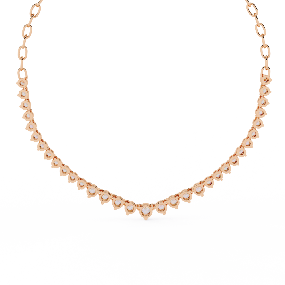 Evelyn Grace Round Oval NECKLACE - Image 3