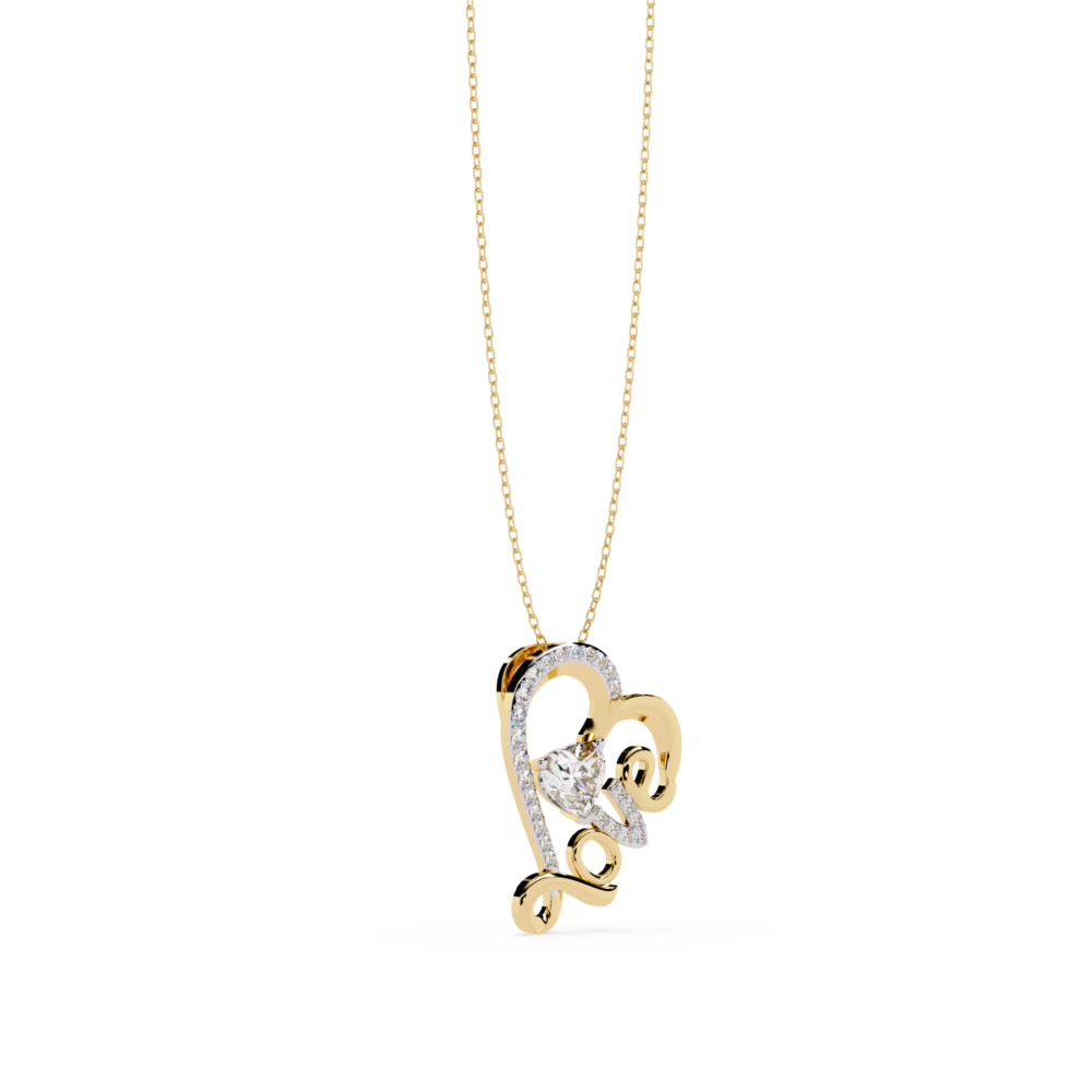 Bianca Heart Round PENDANT - Image 3