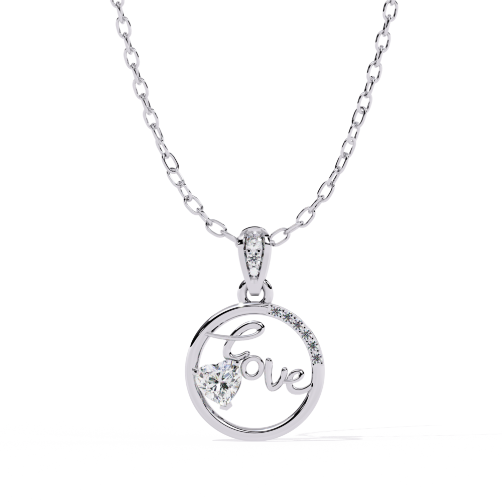 Diamond Essence Round Heart Round PENDANT - Image 7