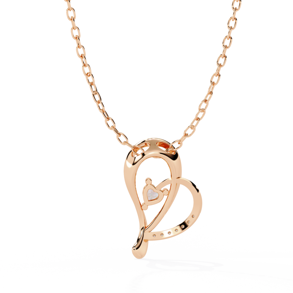 Isabella Shine Round Heart PENDANT - Image 3