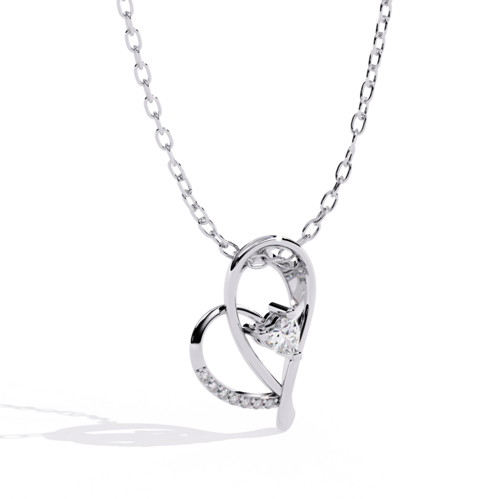 Isabella Shine Round Heart PENDANT - Image 7