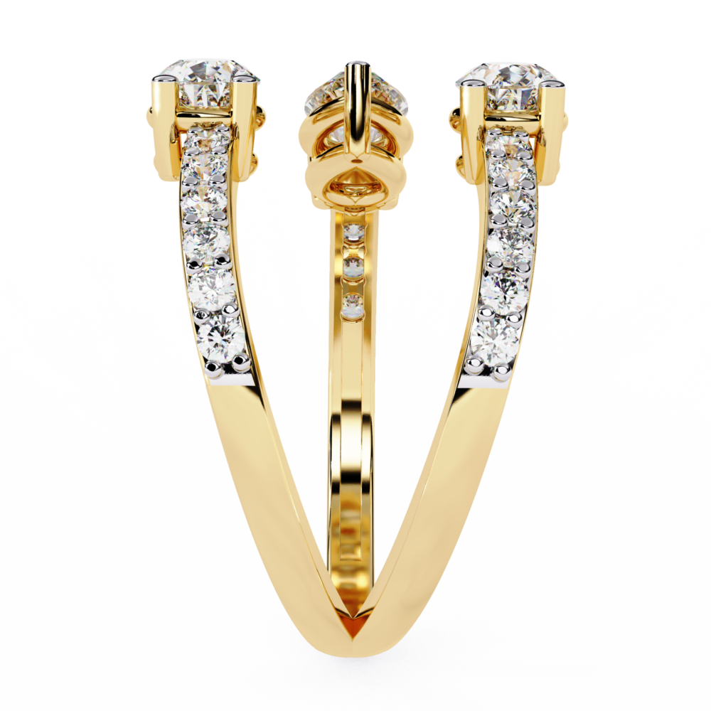 Harper Gold Pear Round RINGS - Image 8